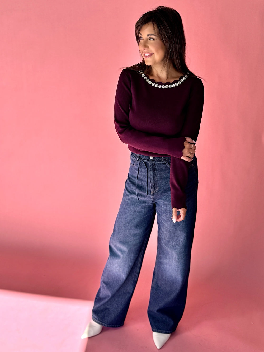 Long Sleeve Jewel Top