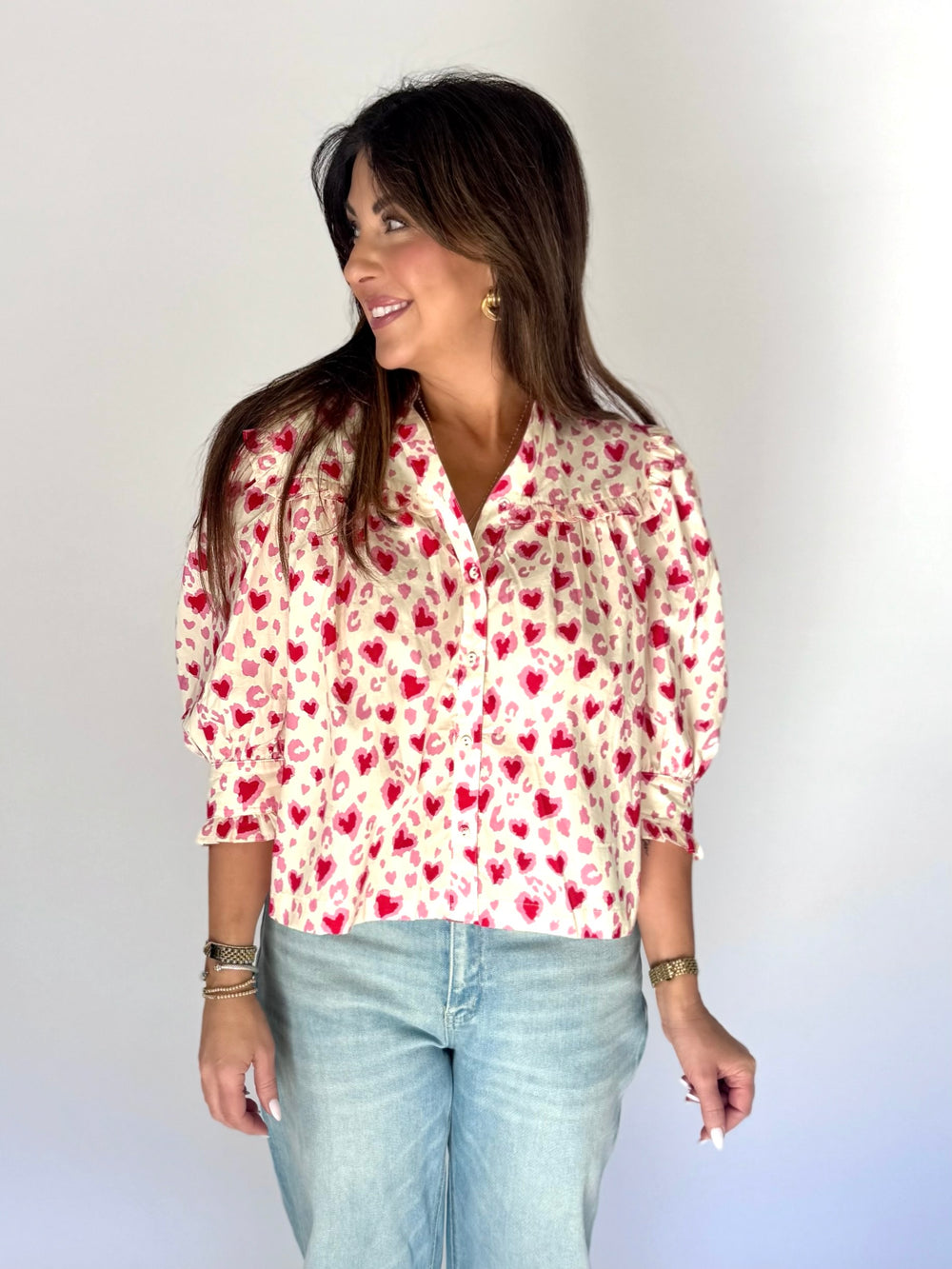 Eden Heart Pattern Blouse