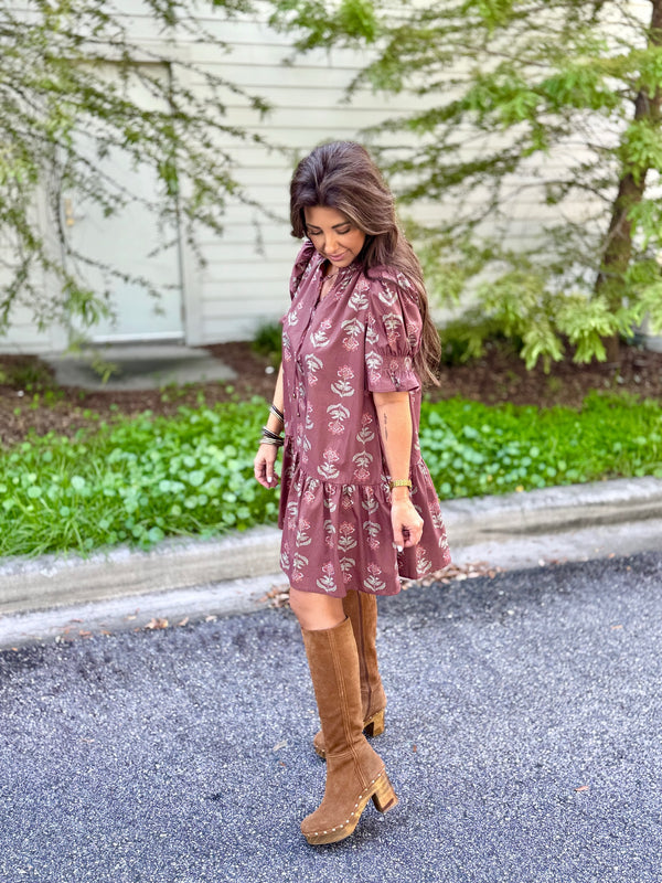 Carter Dress - Brown