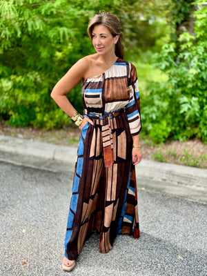 Autumn One Shoulder Jumpsuit