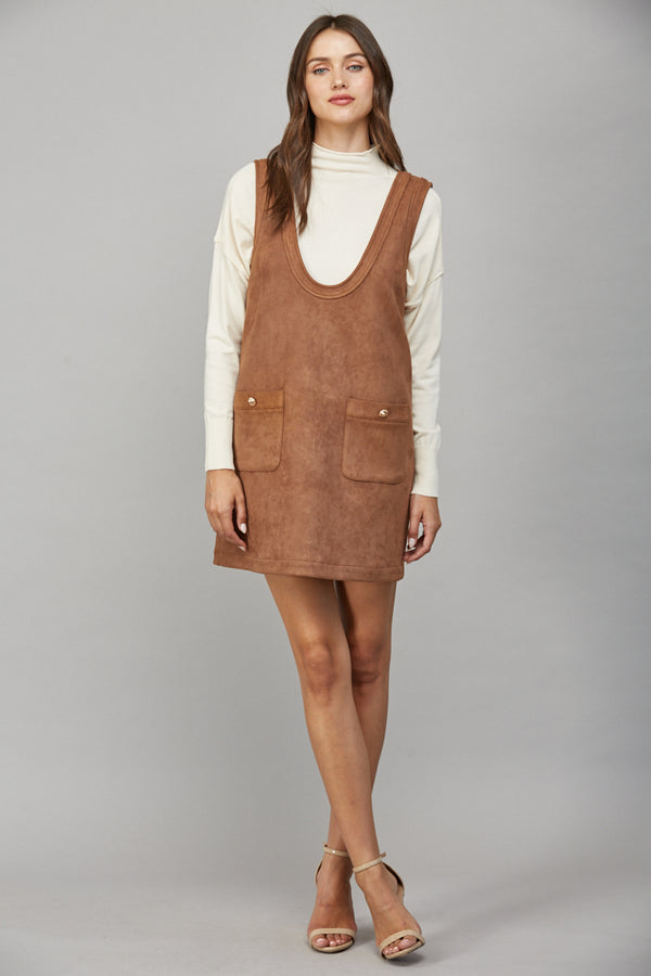 Suede Shift Dress