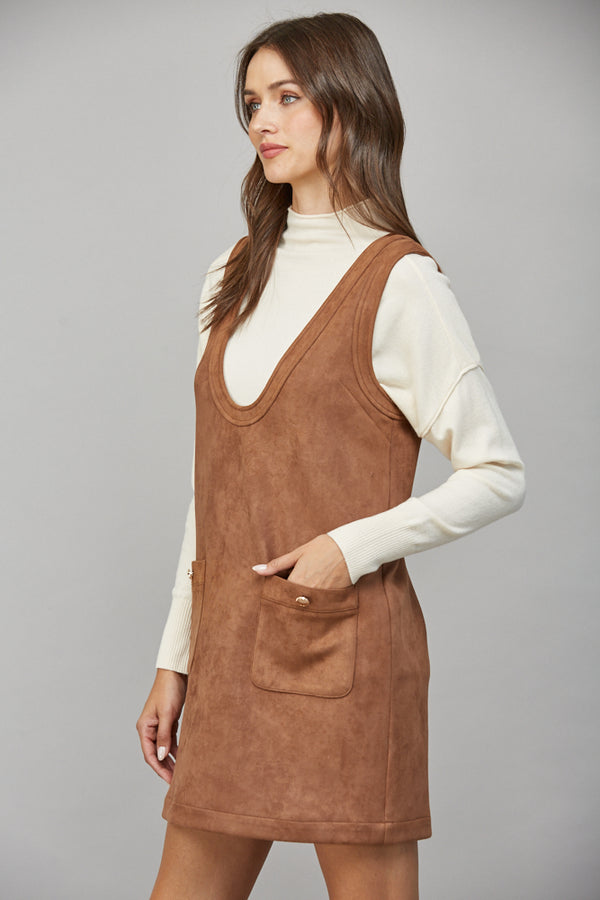 Suede Shift Dress
