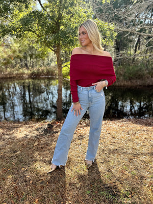 Off the shoulder top