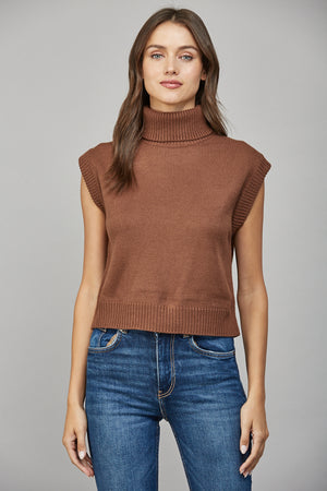Salem Turtleneck Sleeveless Top