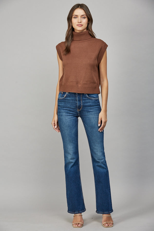 Salem Turtleneck Sleeveless Top
