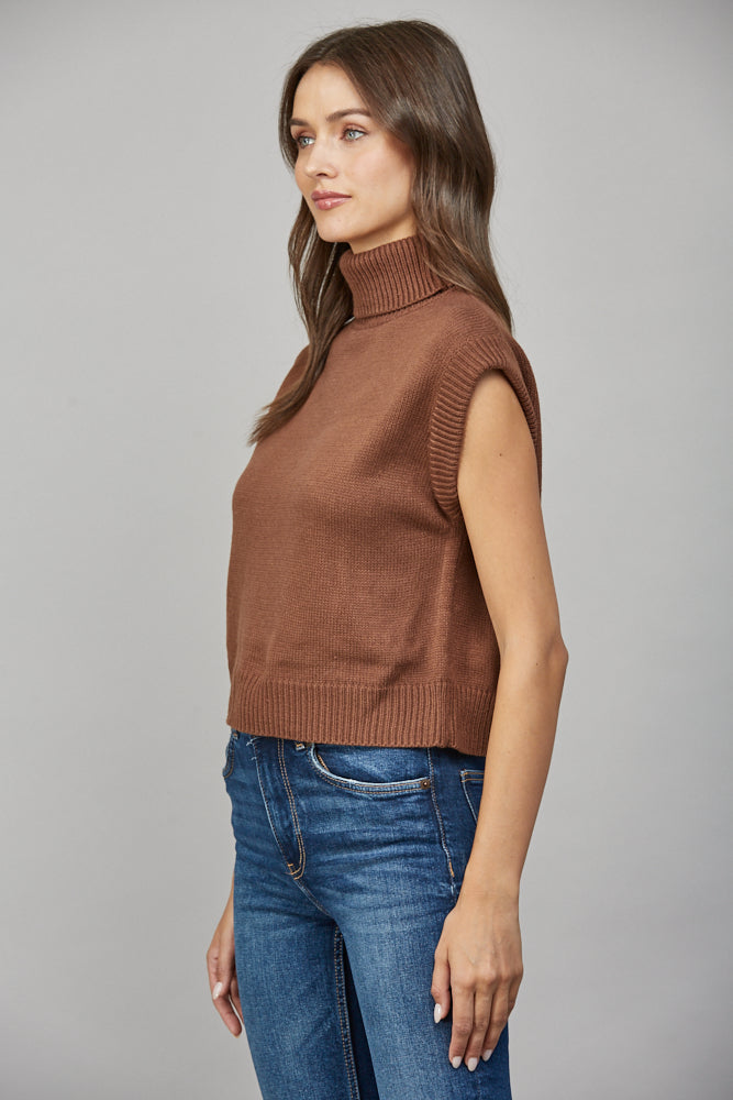 Salem Turtleneck Sleeveless Top