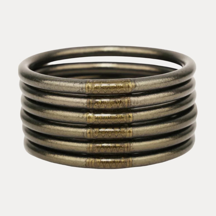Flint All Weather Bangles® (Set of 6) - Serenity Prayer - Medium