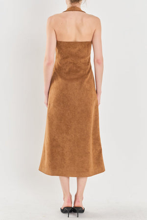 Ready For Fall Suede Midi Dress