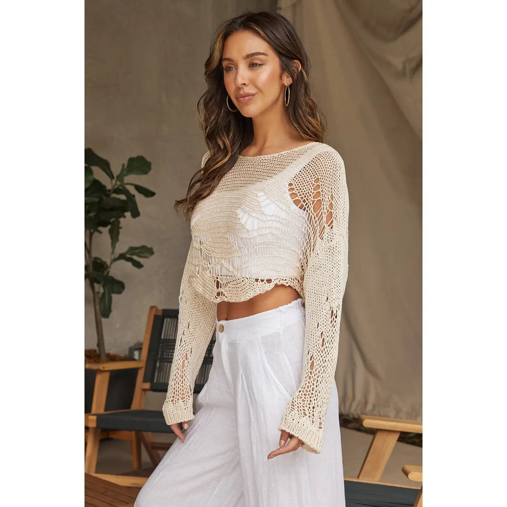 Italian Viscose Net Top - Southern Fuss