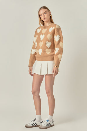 Pearl Detail Heart Icon Sweater