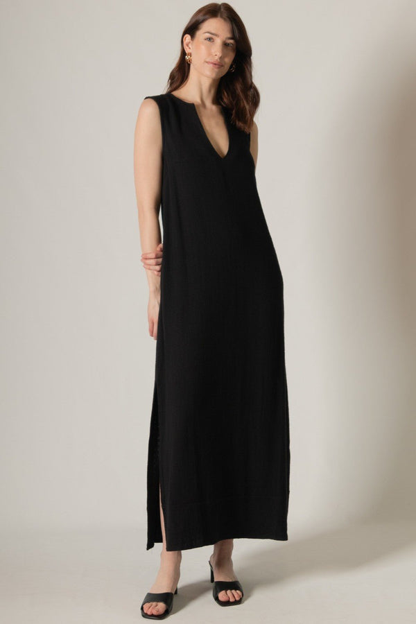 Black Linen Maxi Dress - Southern Fuss
