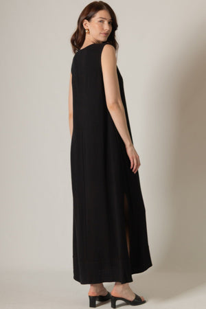 Black Linen Maxi Dress - Southern Fuss