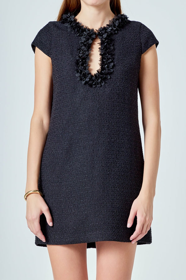 black cocktail dress
