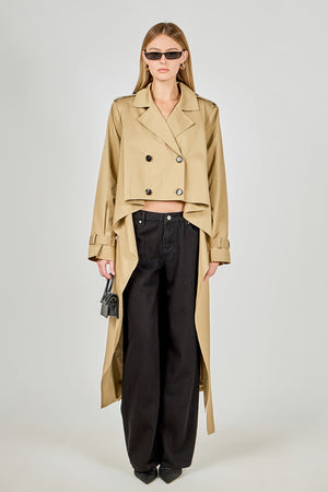 High Low Trench Coat