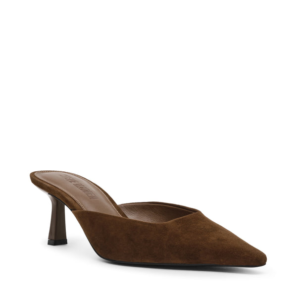 Lisbeth Pointed Toe Mule - Brown Suede