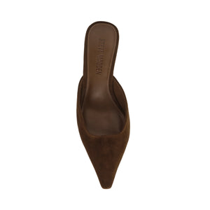 Lisbeth Pointed Toe Mule - Brown Suede