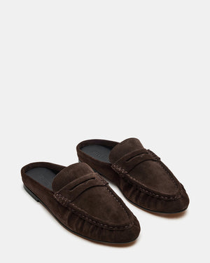 Rafe Mule - Chocolate Brown Suede
