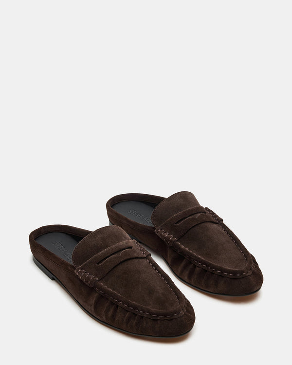 Rafe Mule - Chocolate Brown Suede