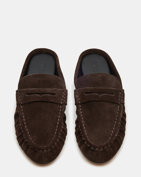 Rafe Mule - Chocolate Brown Suede