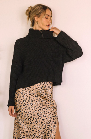 Black Turtle Neck Sweater