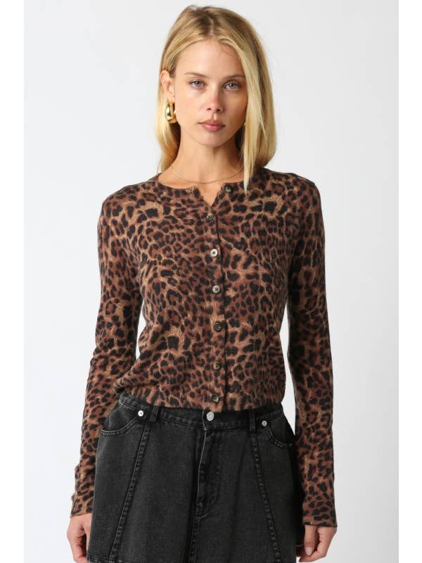 Jillian Leopard Knit Top