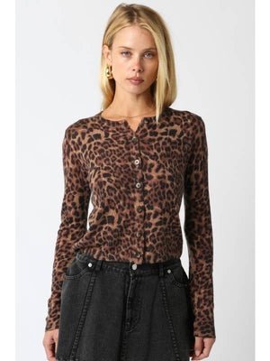 Jillian Leopard Knit Top