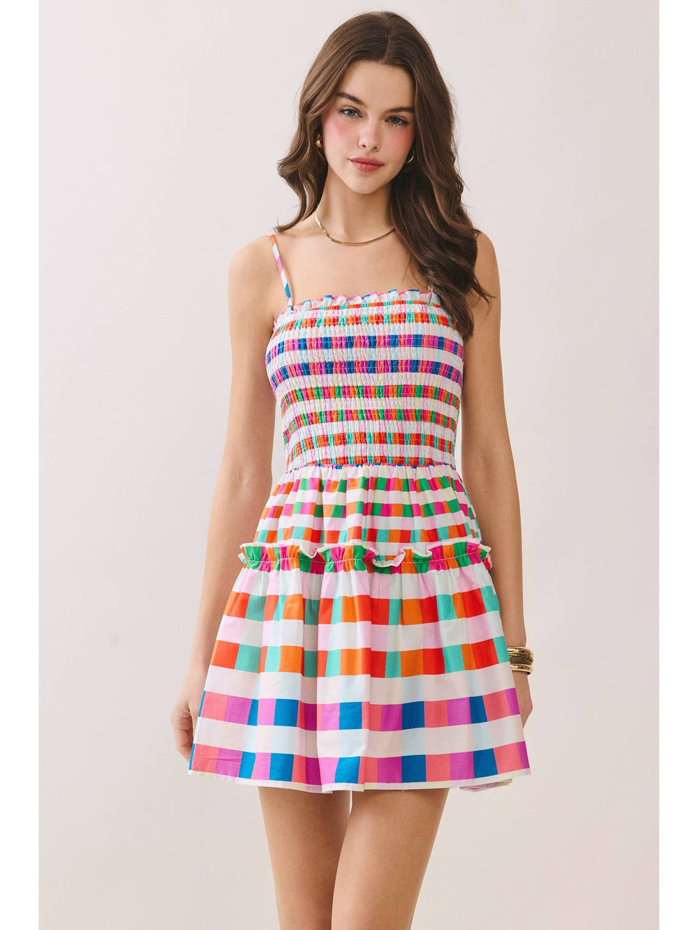 Pastel Picnic Mini Dress