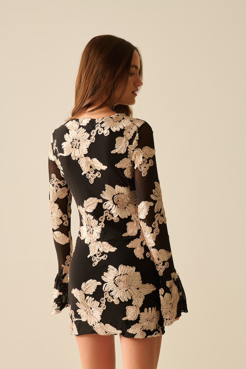 Bloom After Dark Mini Dress