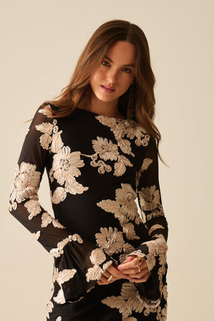 Bloom After Dark Mini Dress