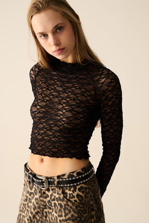 Black Lace Top