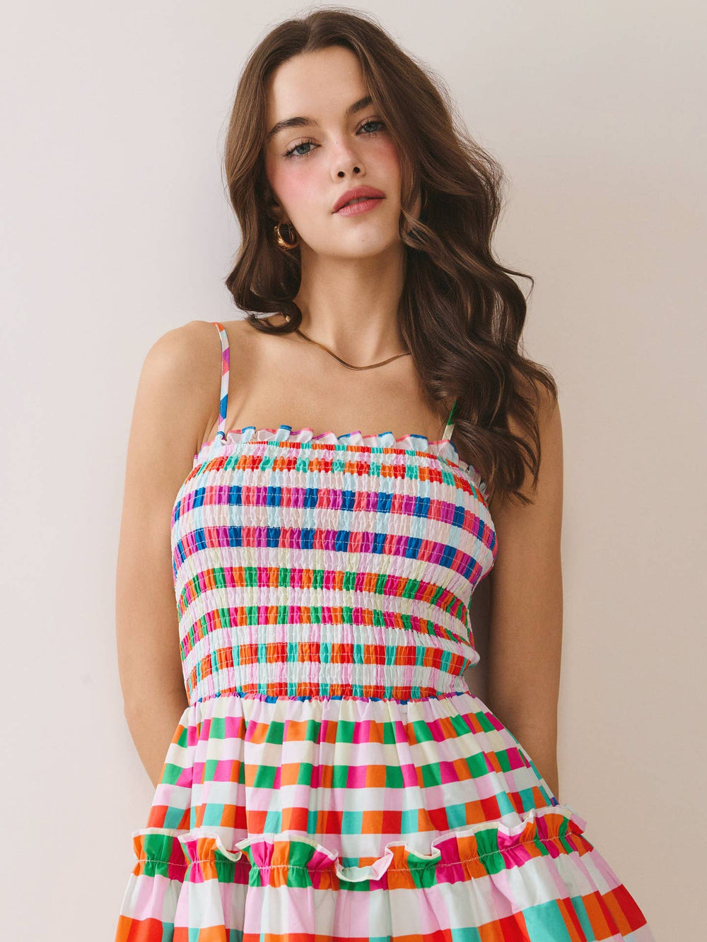 Pastel Picnic Mini Dress