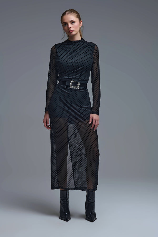 Black Polka Dot Dress