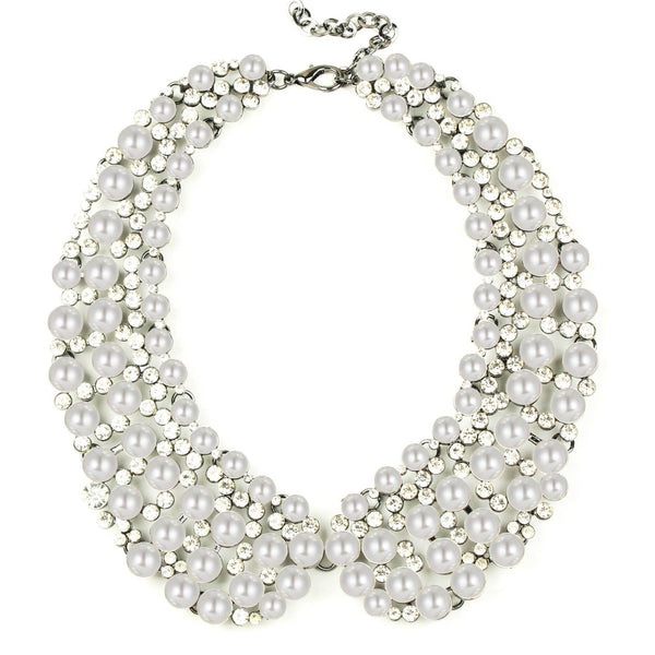 Diana Collar Necklace - White