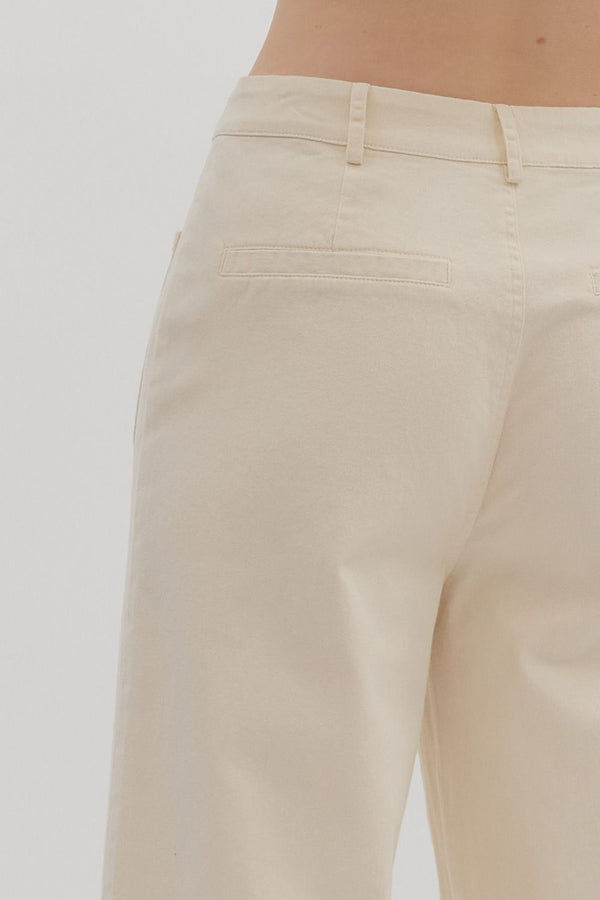 Ecru Ankle Trouser