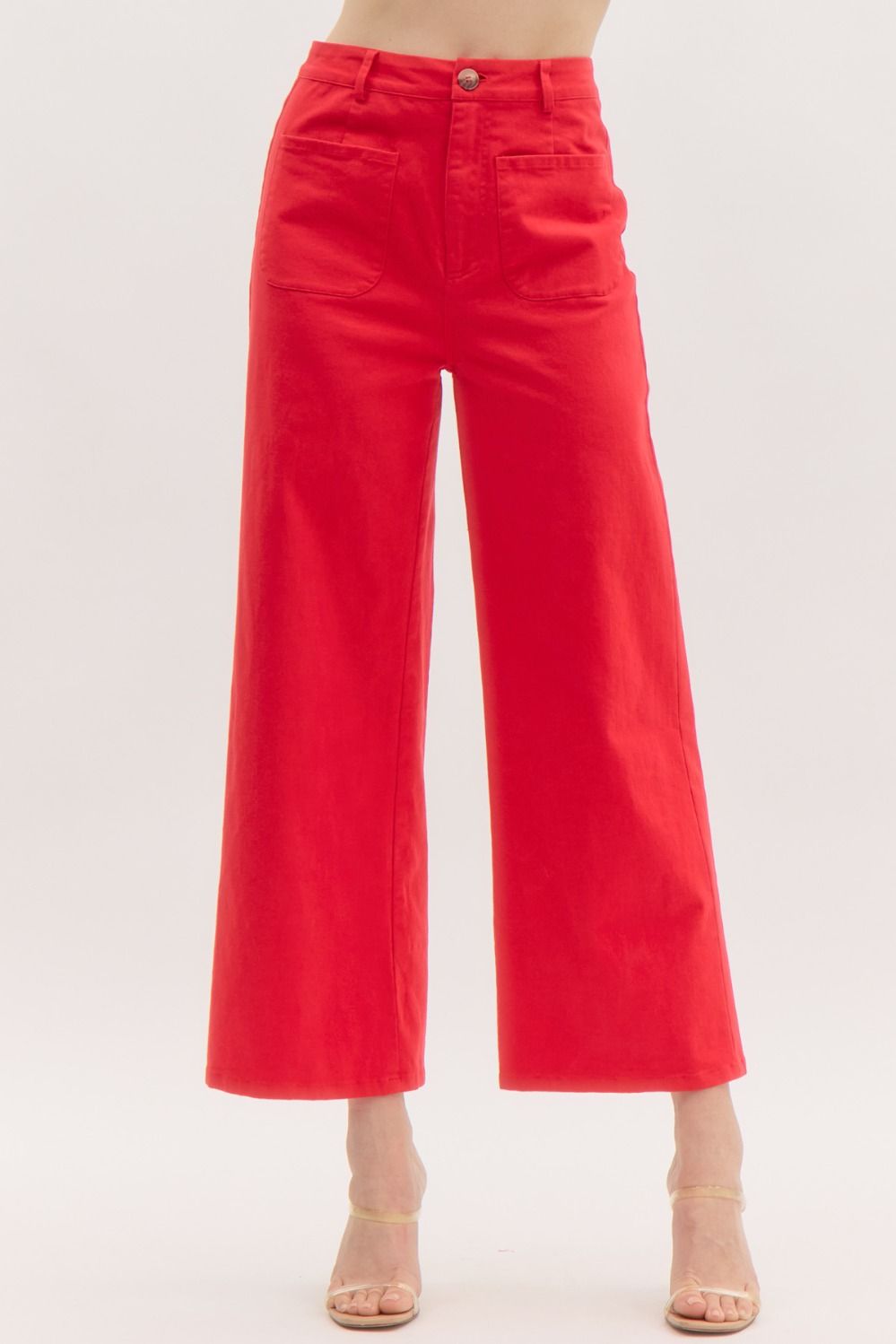 Red Ankle Trouser