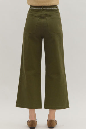 Patch Pocket Trouser - Olive