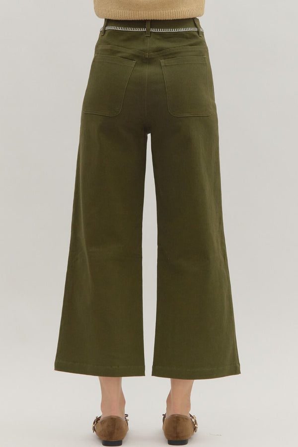 Patch Pocket Trouser - Olive