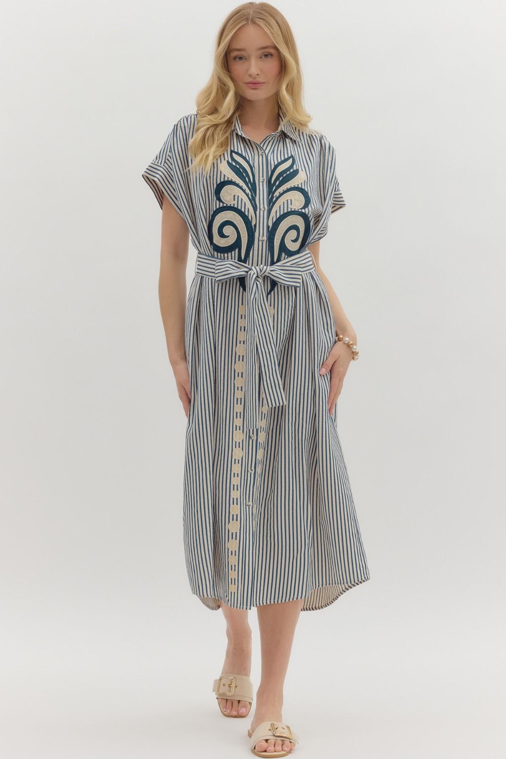 THML Indigo Shirt Dress