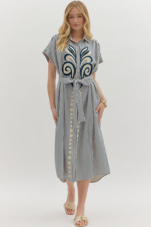 THML Indigo Shirt Dress