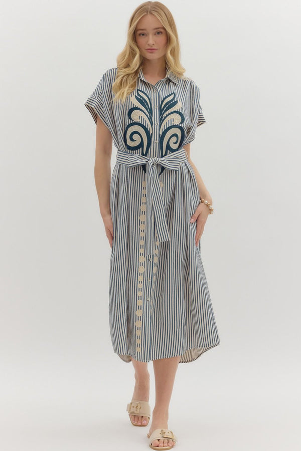 THML Indigo Shirt Dress