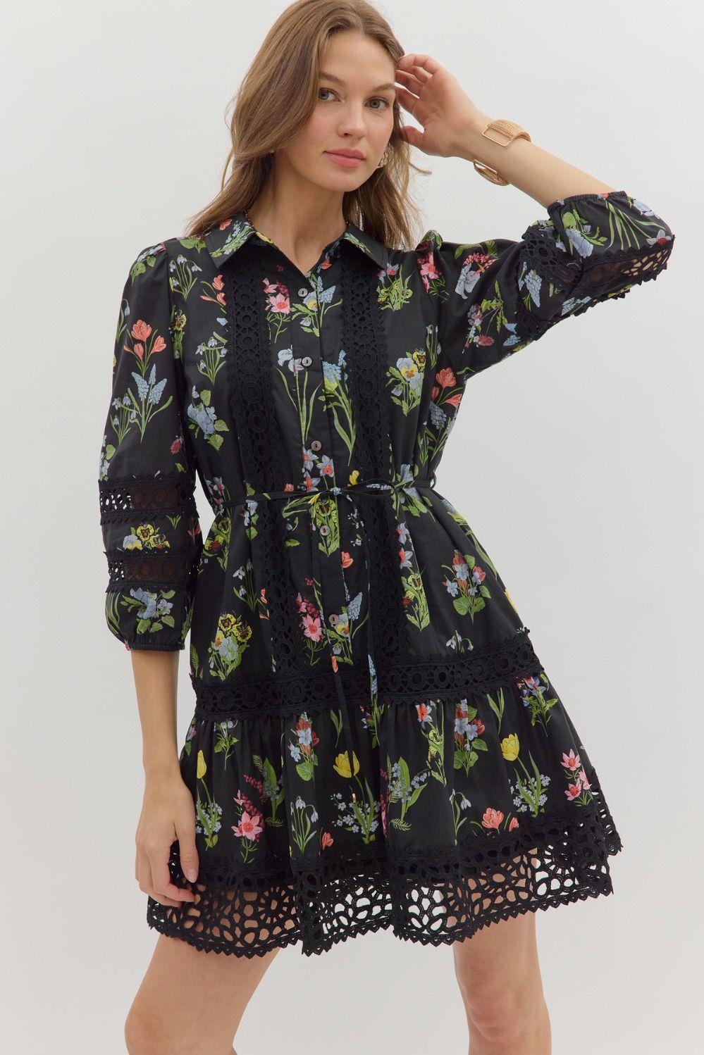 Midnight Florals Dress