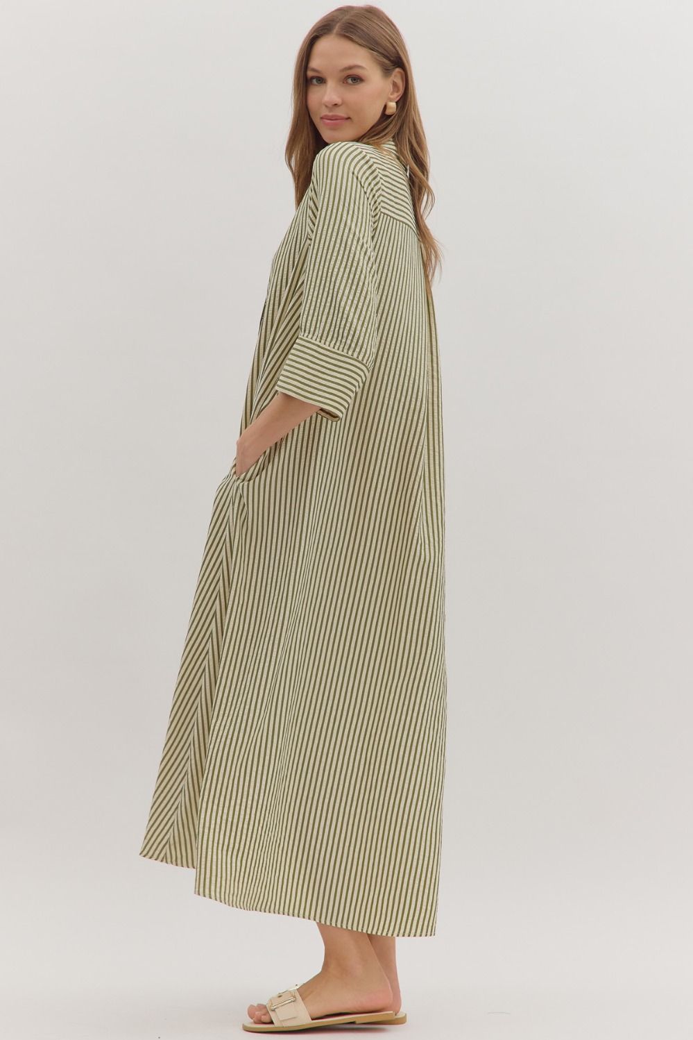 Autumn Stroll Stripe Dress