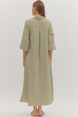 Autumn Stroll Stripe Dress