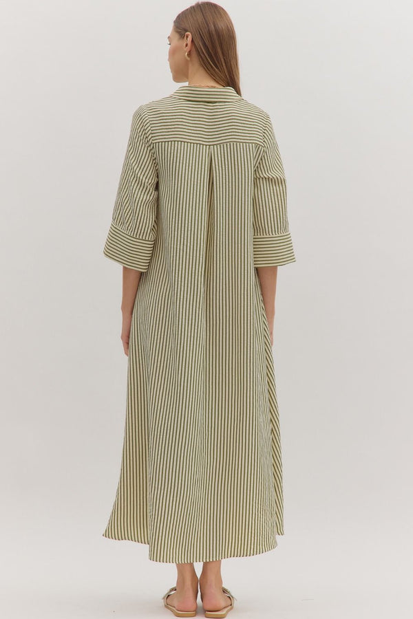 Autumn Stroll Stripe Dress