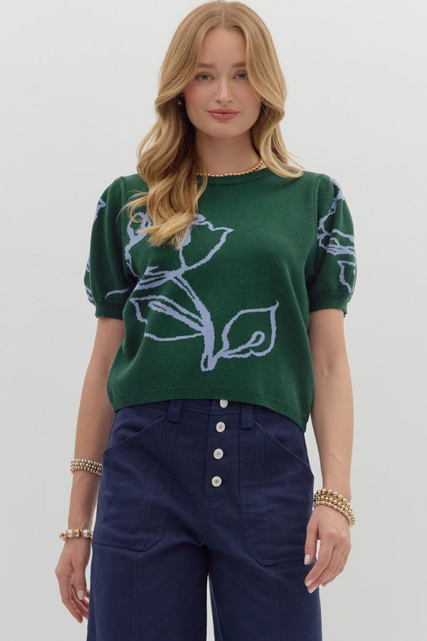 Emerald in Bloom Top