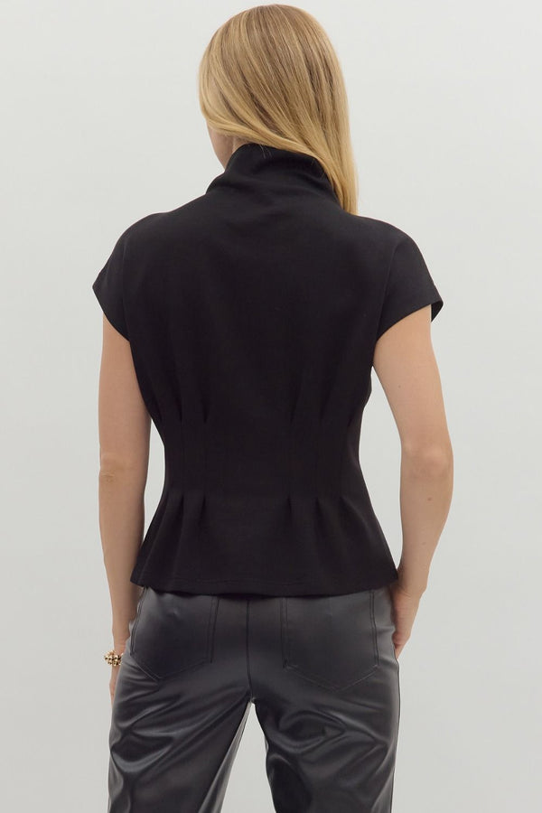 Midnight Mock Neck Top