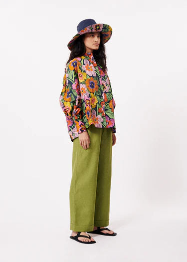 Ariane Spicy Garden Navy Shirt