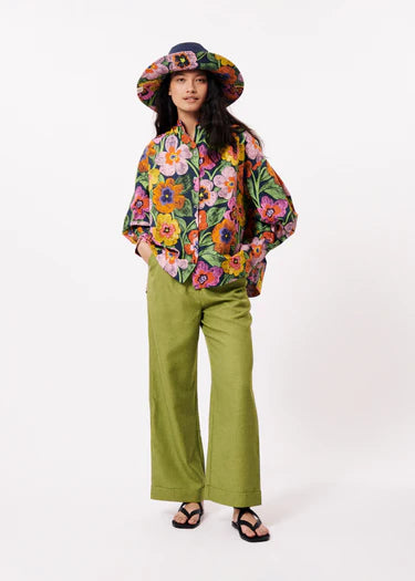 Ariane Spicy Garden Navy Shirt