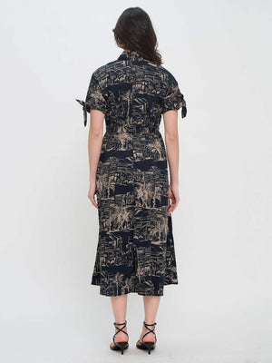 Santorini Midnight Maxi Dress