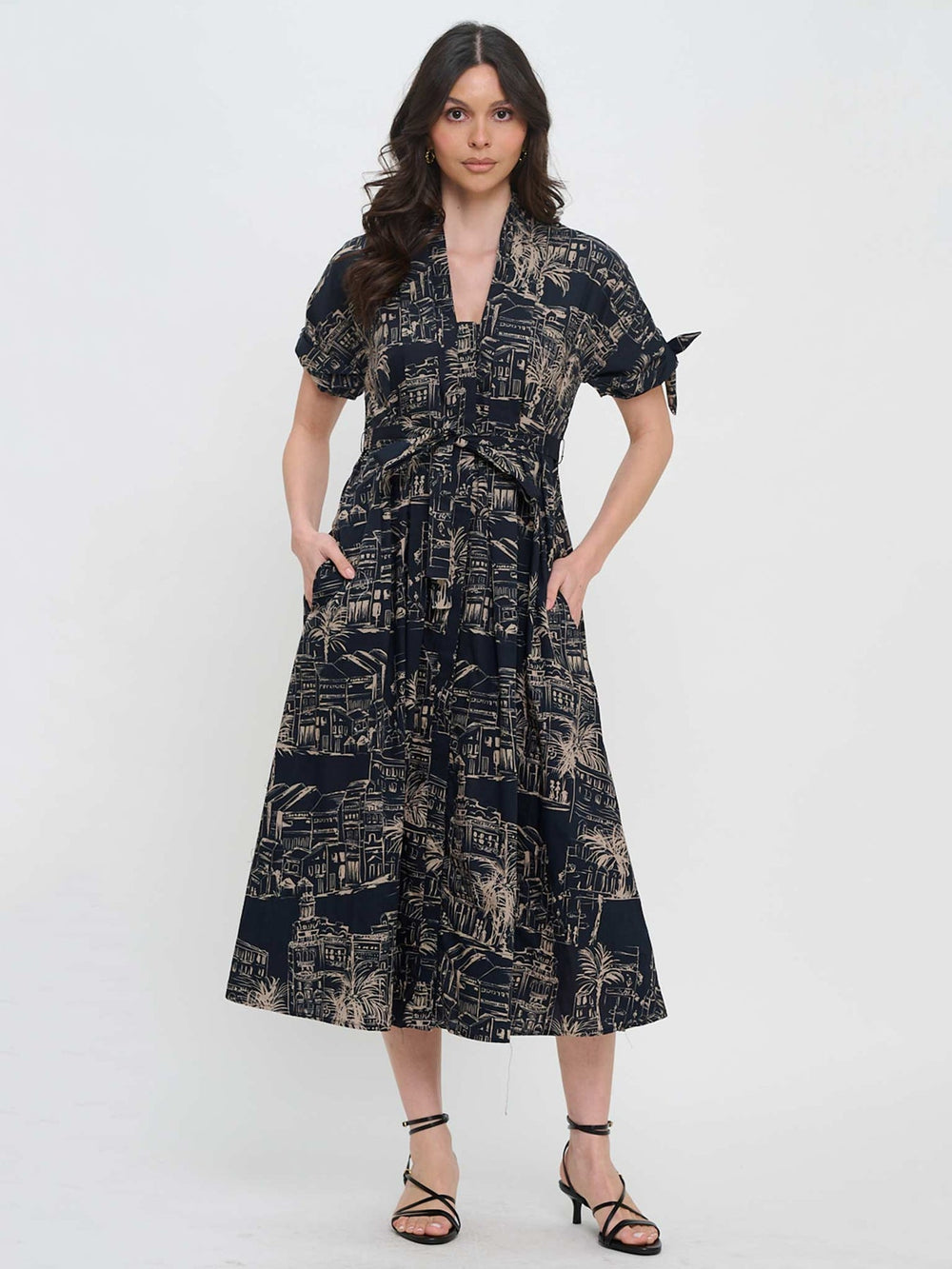 Santorini Midnight Maxi Dress